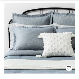 Hearth & Hand Bedding - hearth & hand magnolia blue TWILL COMFORTER SET Hearth & Hand Bedding - hearth & hand magnolia blue TWILL COMFORTER SET